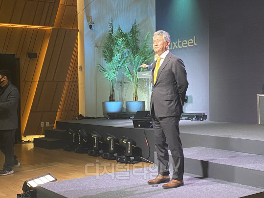 8일 서울 을지로 페럼타워에서 기자간담회에 참석한 장세욱 동국제강 부회장의 모습. <이상현 기자>